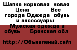 Шапка норковая, новая › Цена ­ 5 000 - Все города Одежда, обувь и аксессуары » Мужская одежда и обувь   . Брянская обл.